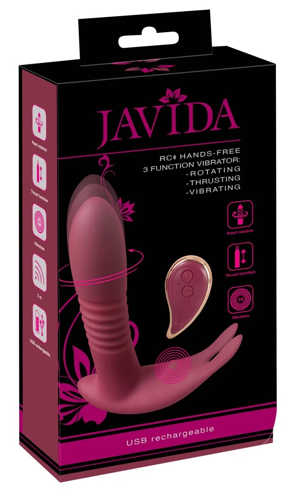 JAVIDA RC Hands-free 3 Function Vibrator