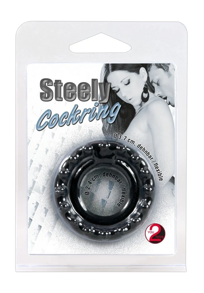 You2Toys Steely siliconen cockring en balring