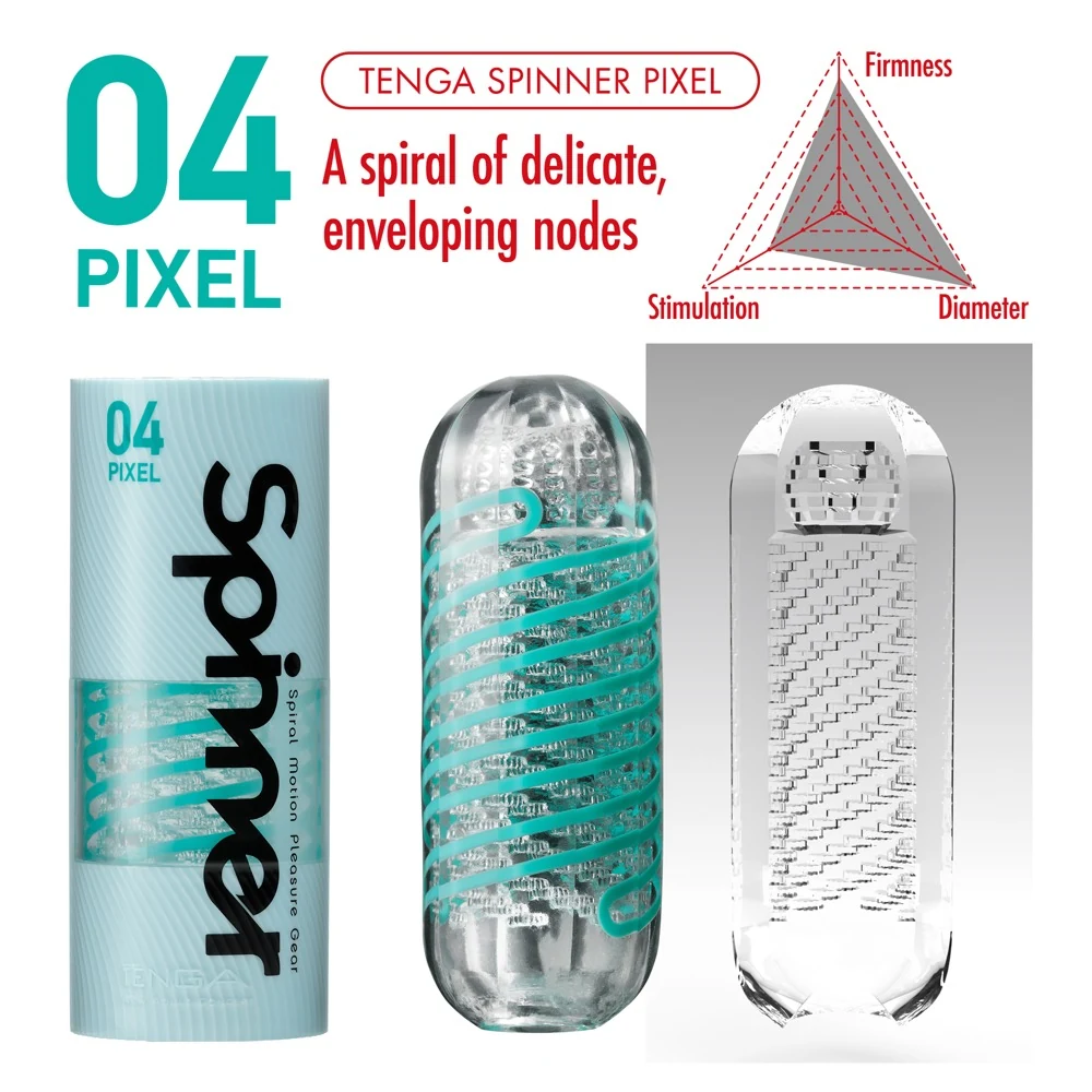 TENGA herbruikbare masturbator spinner transparant