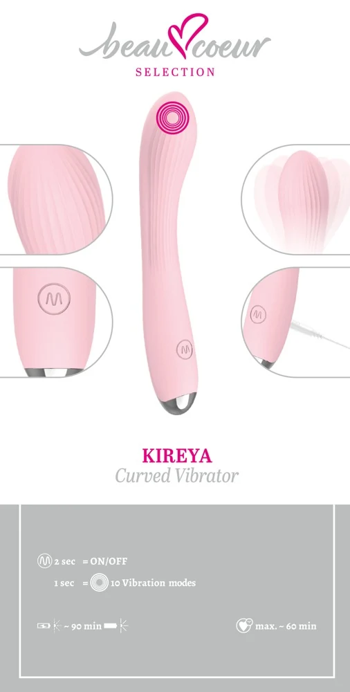 beau coeur KIREYA Curved Vibrator 20,3 cm