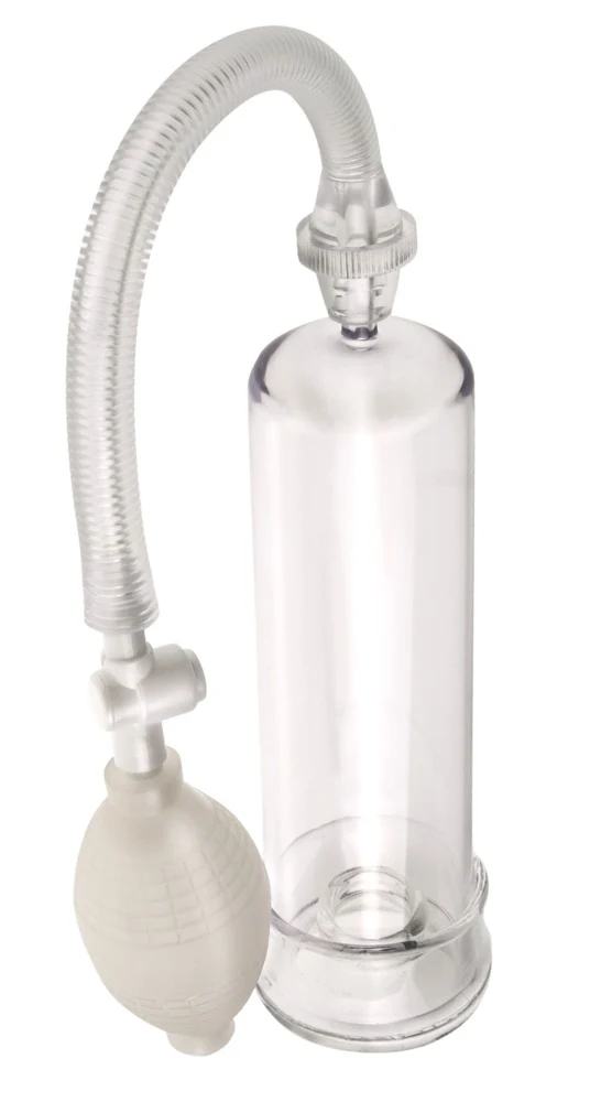 Transparante penispomp met pompbal