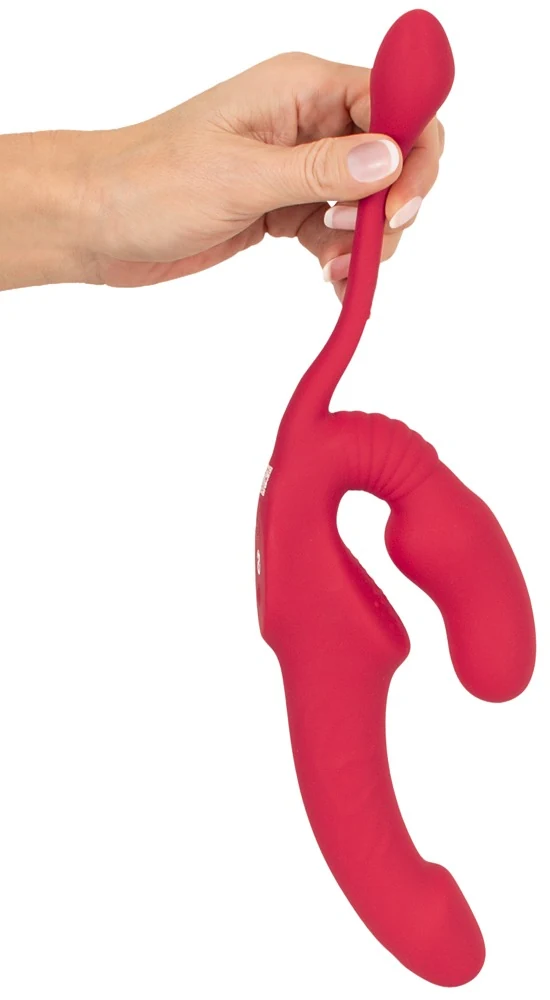 Strapless Strap-On Triple Teaser RC 23 cm vibrator