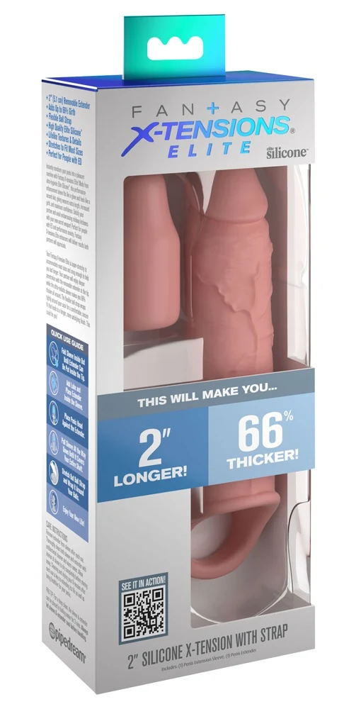 Fantasy X-Tensions Elite 2“ Silicone X-tension with Strap strap-on