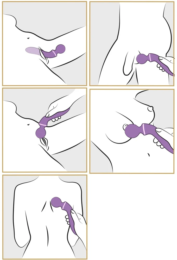 Fantasy For Her Duo Wand Massage-Her 19,5 cm vibrator