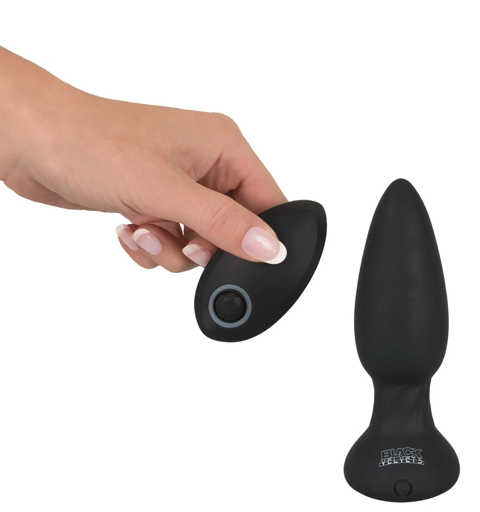 Black Velvets RC rotating vibrating plug 13,8 cm anal toy