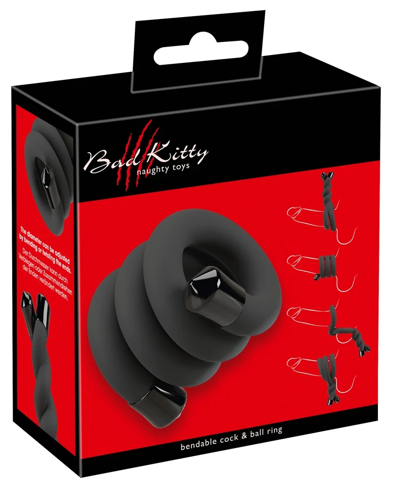 Bad Kitty Bendable cock ball ring penisring