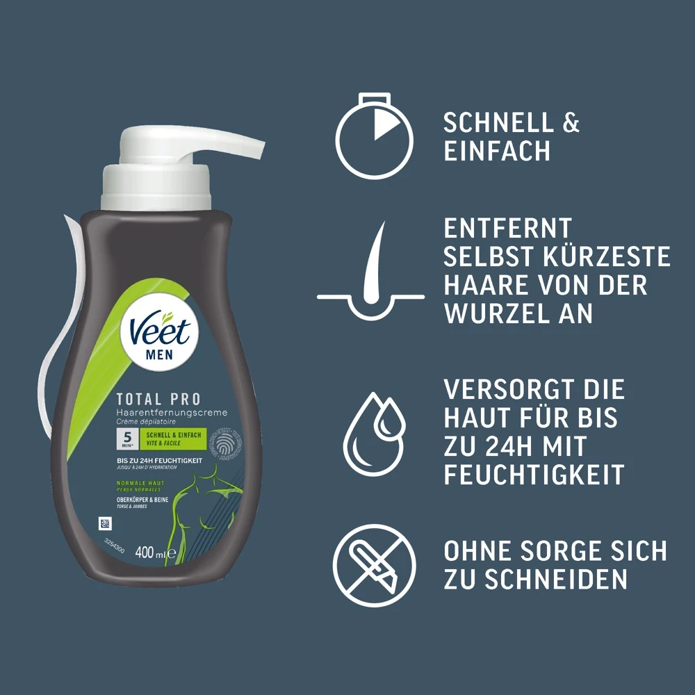 Veet Men TOTAL PRO Haarentfernungscreme sonstiges