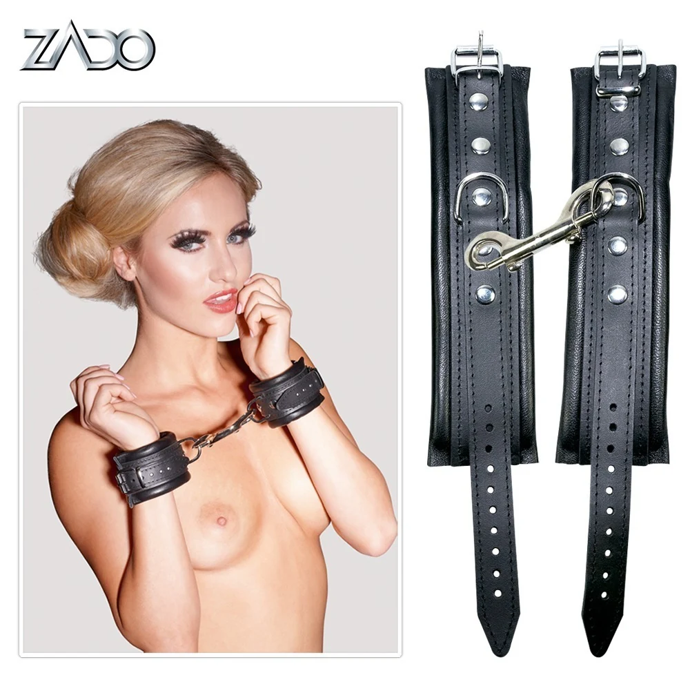 ZADO Handfesseln aus Leder handschellen und -fesseln
