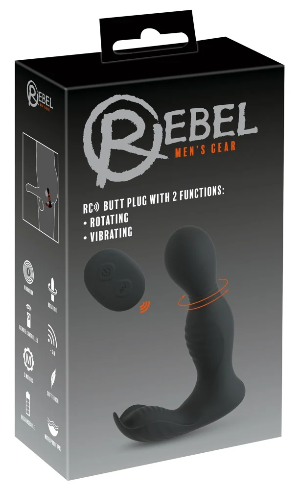 Rebel RC Butt Plug with 2 Functions 13,7 cm anal toy