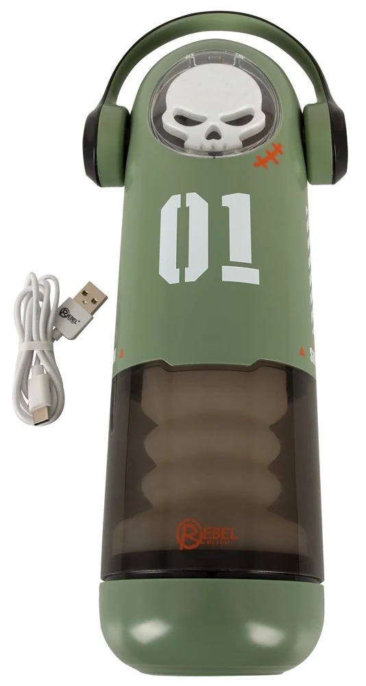 Rebel SKULL Masturbator with 3 Functions