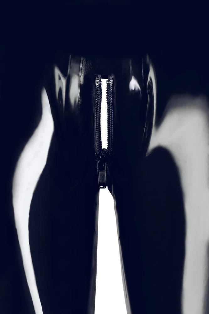 Late X Leggings aus Latex