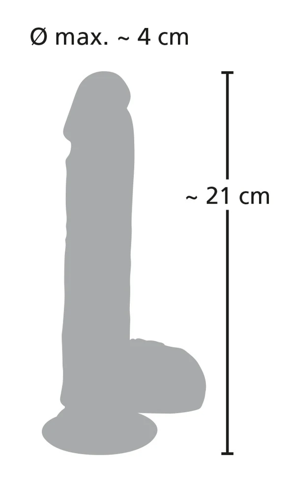 Medical Silicone Thrusting Vibrator 21 cm