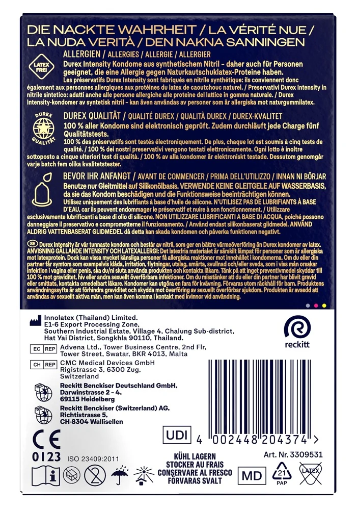 Durex Intensity latexvrije condooms 56 mm
