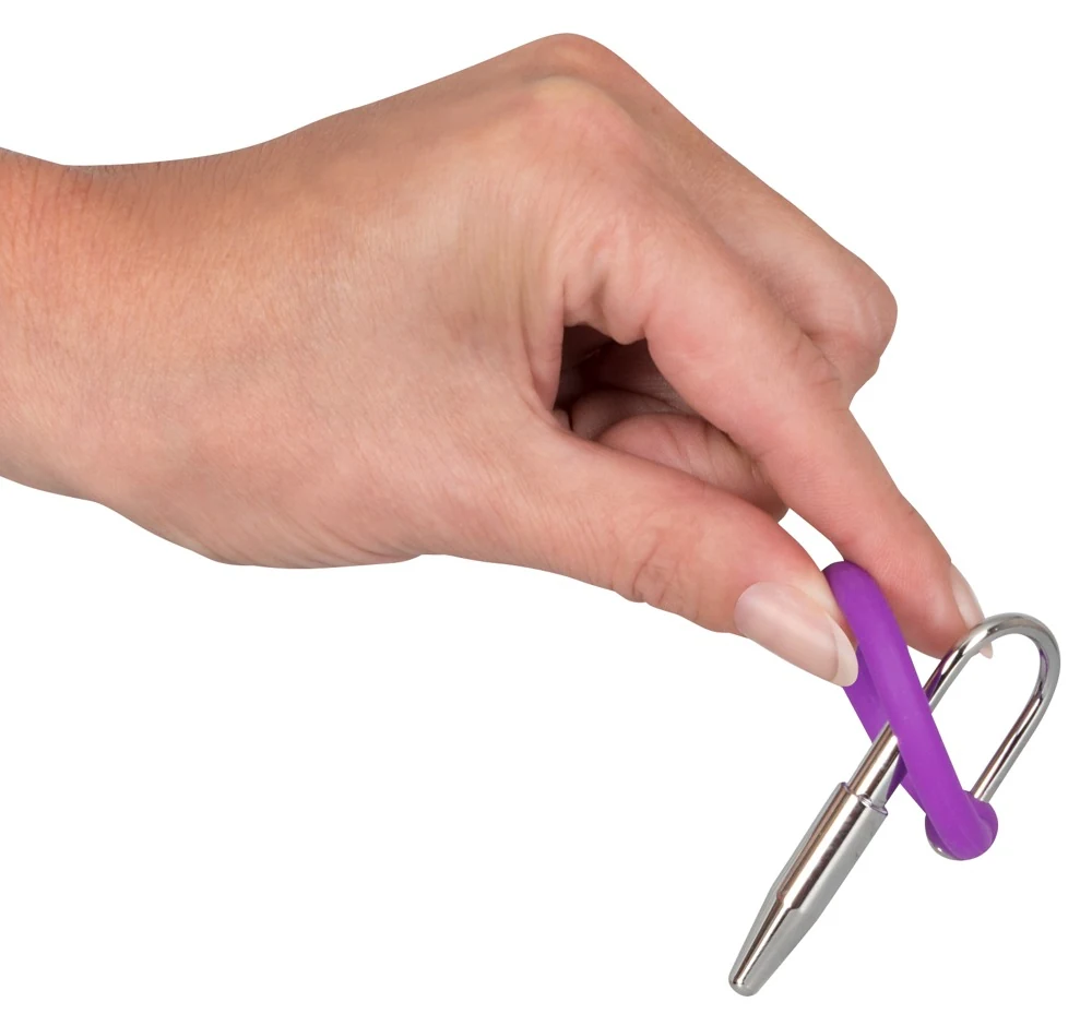 Penisplug with a silicone glans ring harnröhrenstimulation