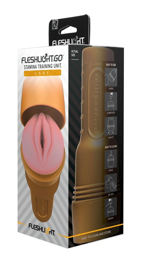 Discreet vaginastijl masturbator met trainingsfunctie