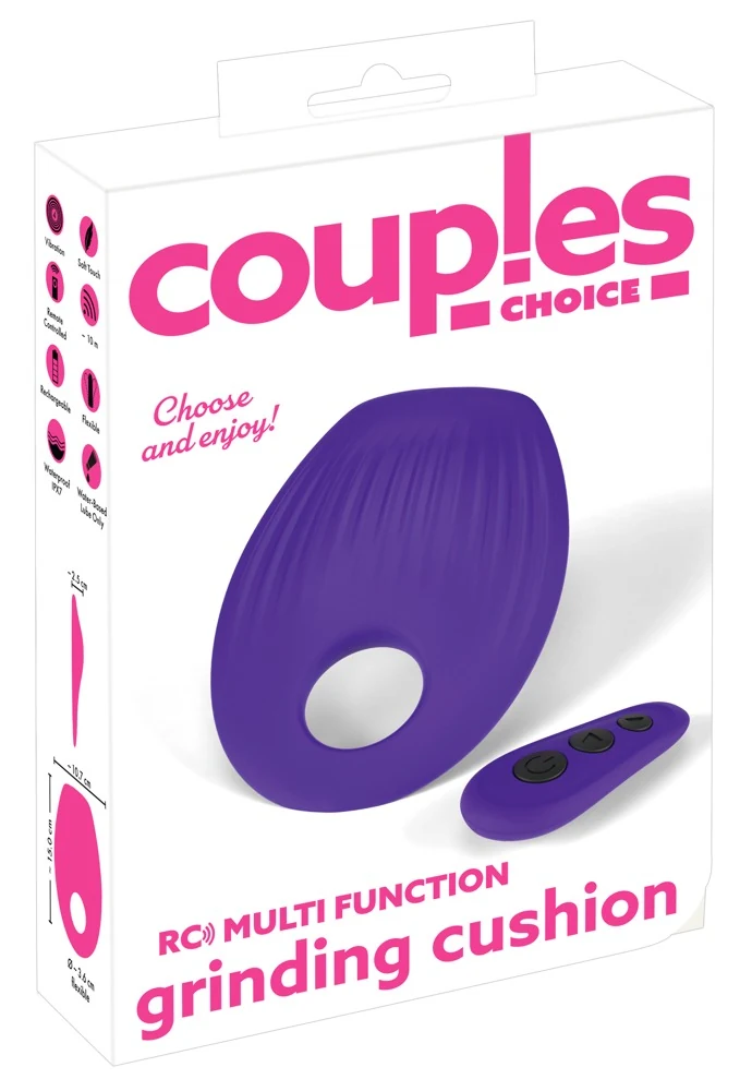 Couples Choice RC Multi Function Grinding Cushion 15 cm vibrator
