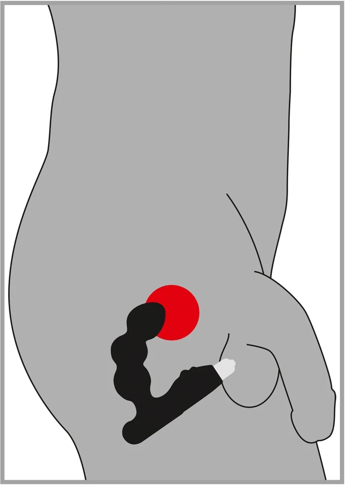 Rebel Bead-Shaped Prostate Stimulator 14 cm anal toy
