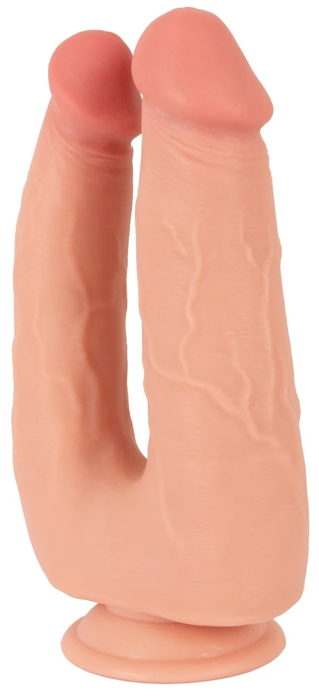Nature Skin Bendable Double Penetrator 20 cm dildo