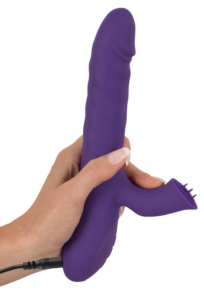 Sweet Smile Thrusting Rotating Pearl Vibrator 24,7 cm