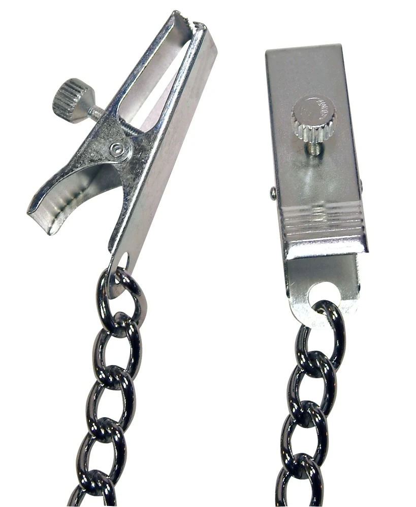 fetish Collection Nipple Clamps with Metal Chain ketten klemmen