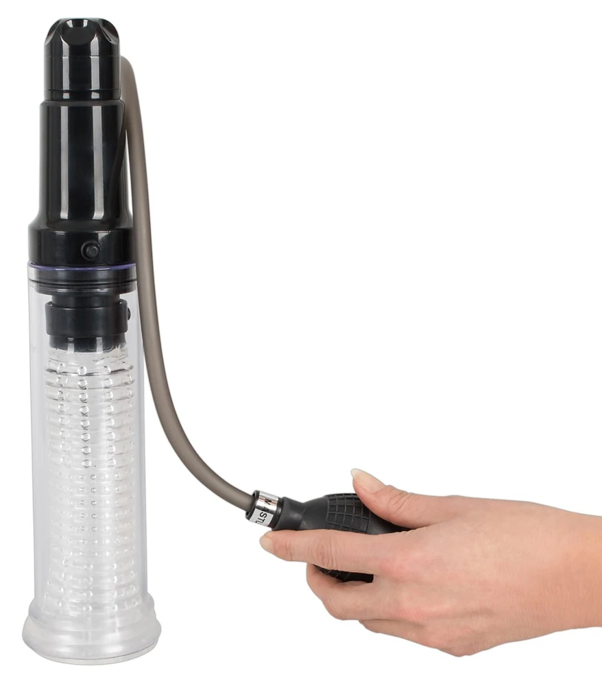 Penispomp en masturbator met vibratie