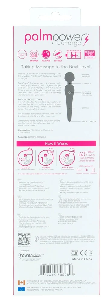 palmpower Recharge 19,5 cm vibrator
