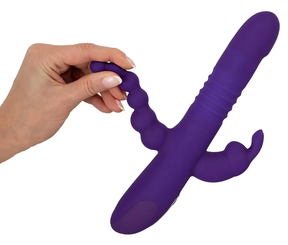 Sweet Smile Thrusting Pearl Triple Vibrator