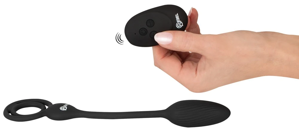 Rebel Cock and Ball Ring with a RC Butt Plug penisring