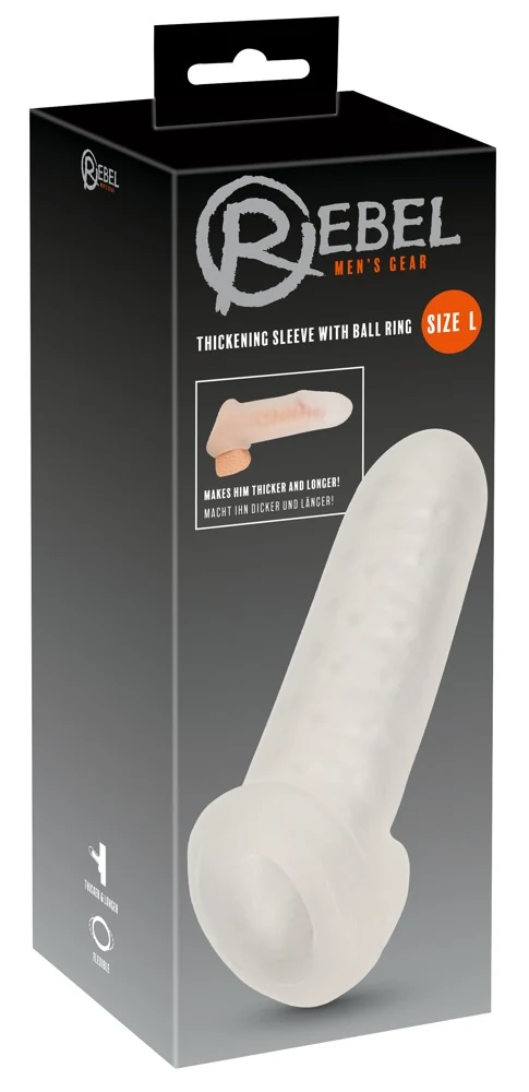 Rebel Thickening Sleeve with Ball Ring penishülle