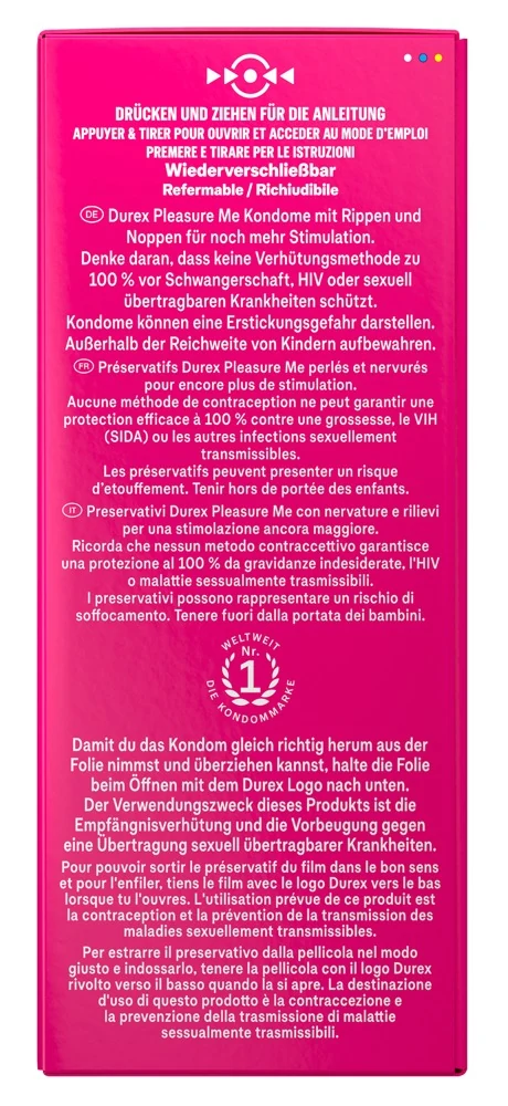 Durex Pleasure Me Condooms 40 Stuks