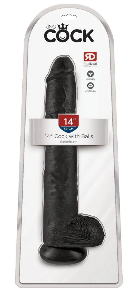King Cock 14“ with Balls 35,6 cm dildo