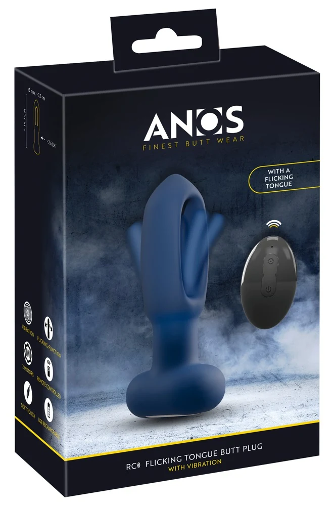 ANOS RC Flicking Tongue Butt Plug 14,1 cm anal toy