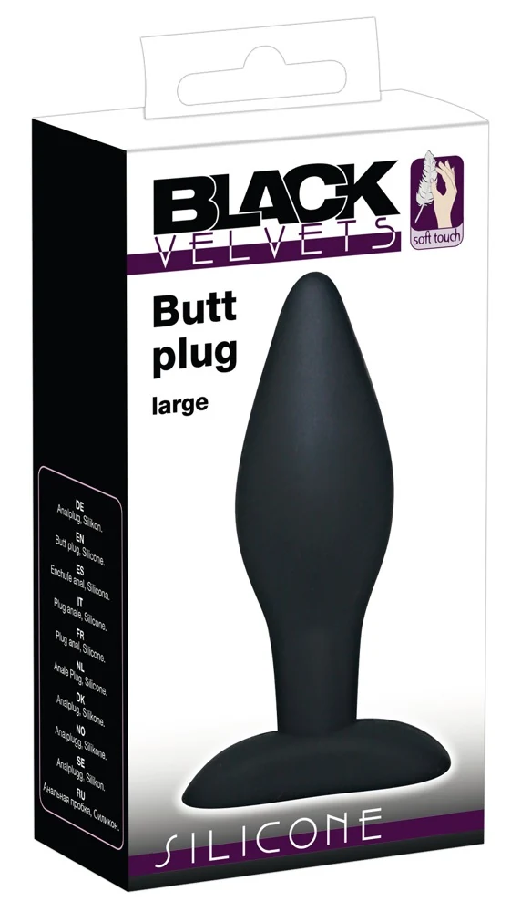 Black Velvets buttplug large siliconen