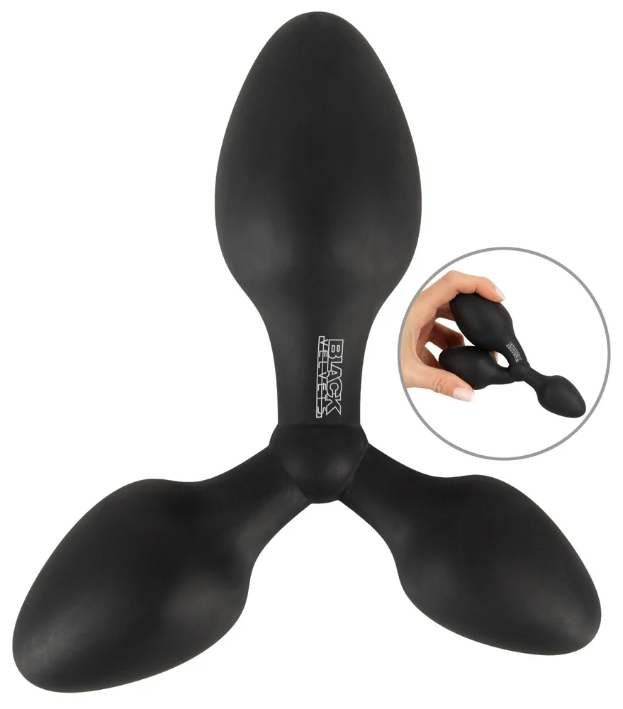Black Velvets Training triple butt plug 13,8 cm anal toy