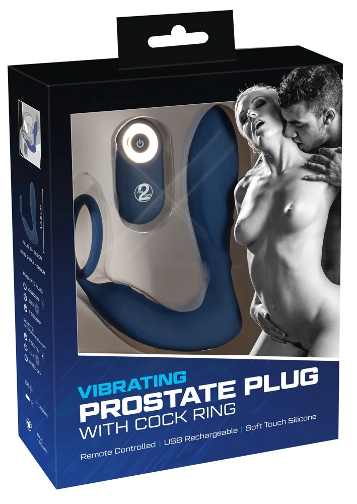 You2Toys Vibrating Prostate Plug with cockring 14,5 cm anal toy