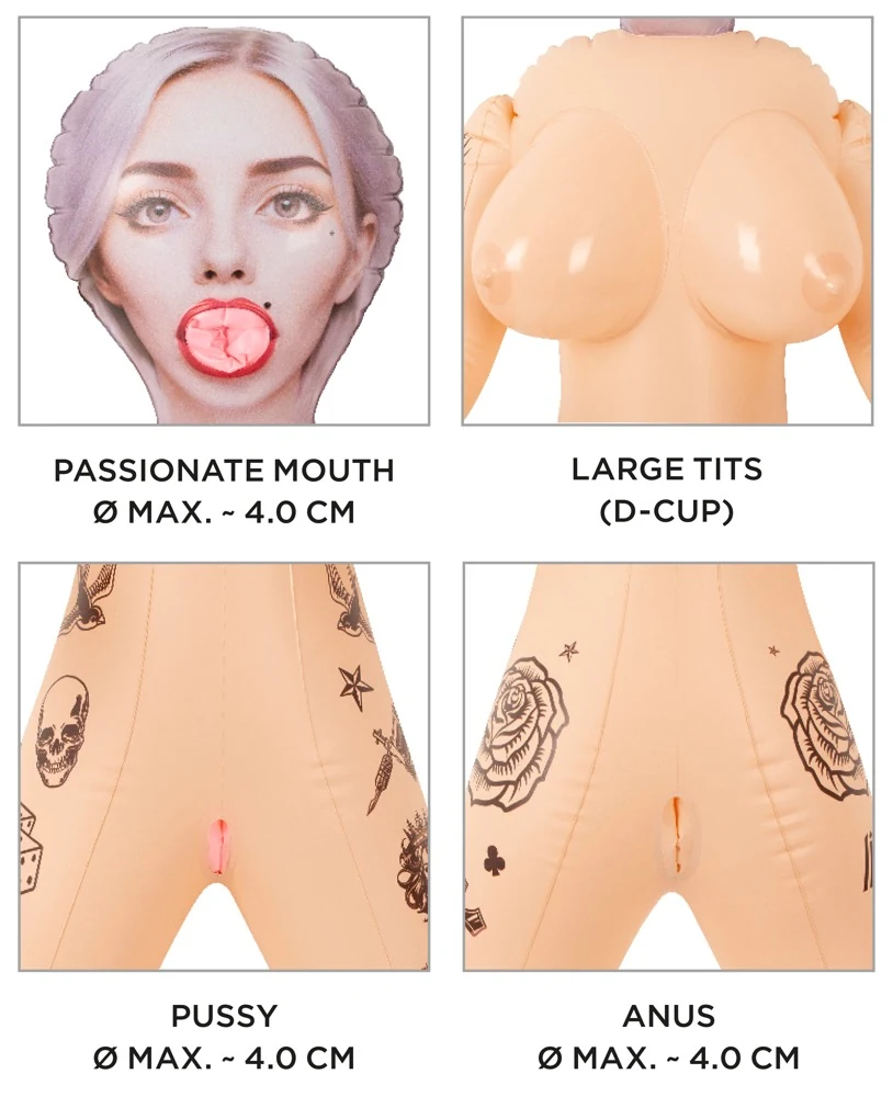 You2Toys Tattooed Love Doll puppe