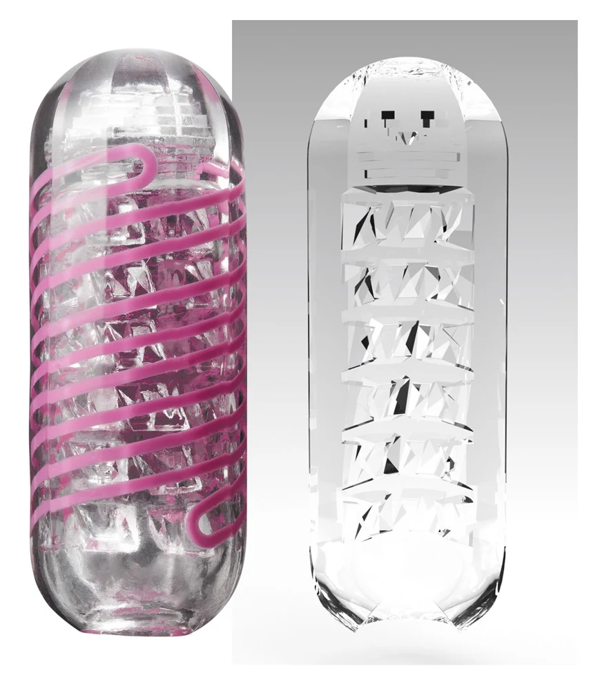 TENGA herbruikbare masturbator met spiraaleffect