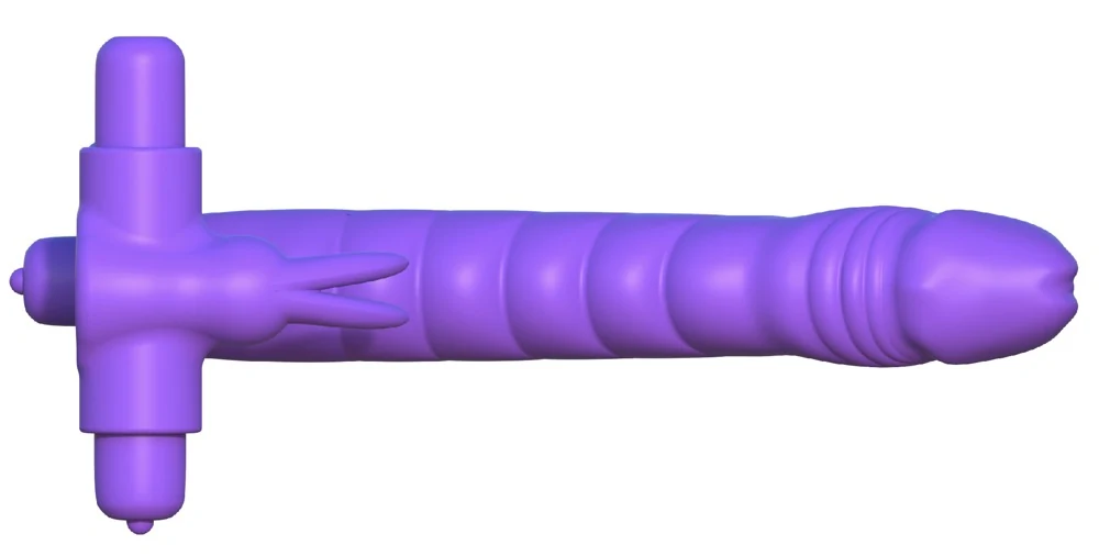 Fantasy C-Ringz Silicone Double Penetrator Rabbit 19,5 cm vibrator