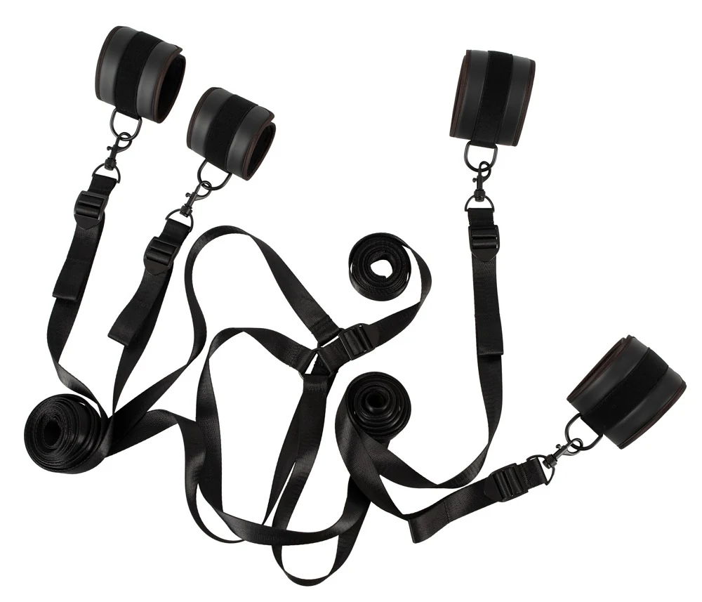 Vegan Fetish Bettfessel-Set bondage fesseln