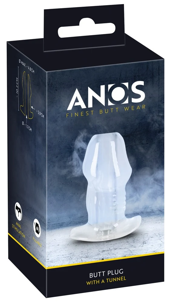 ANOS Butt Plug with Tunnel 10,2 cm anal toy