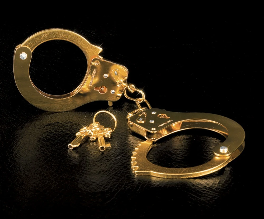 FF Gold Metal Cuffs handschellen und -fesseln
