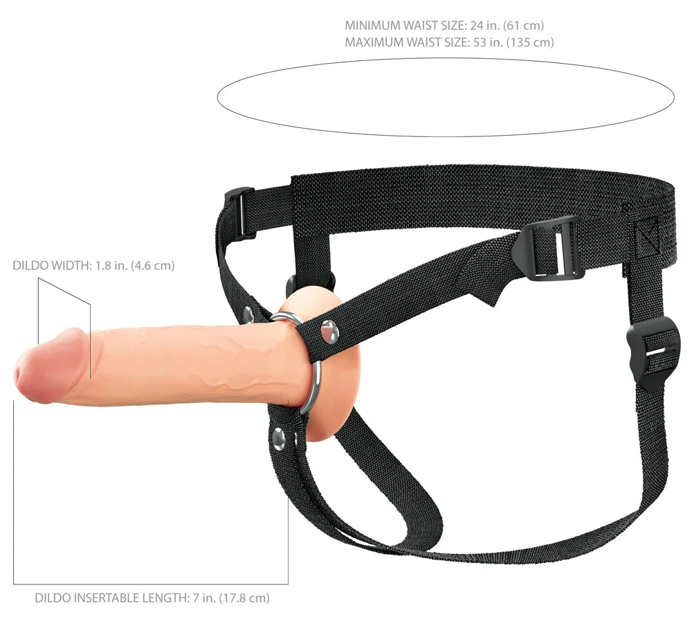 Fantasy X-Tensions Elite Hollow Silicone Strap-on
