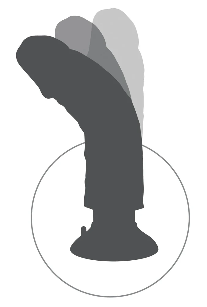 King Cock 7“ Vibrating 21 cm vibrator