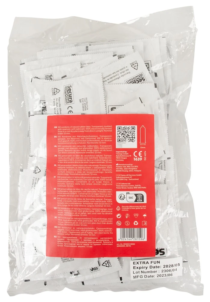 Secura Extra Fun condooms met nopjes 100 stuks