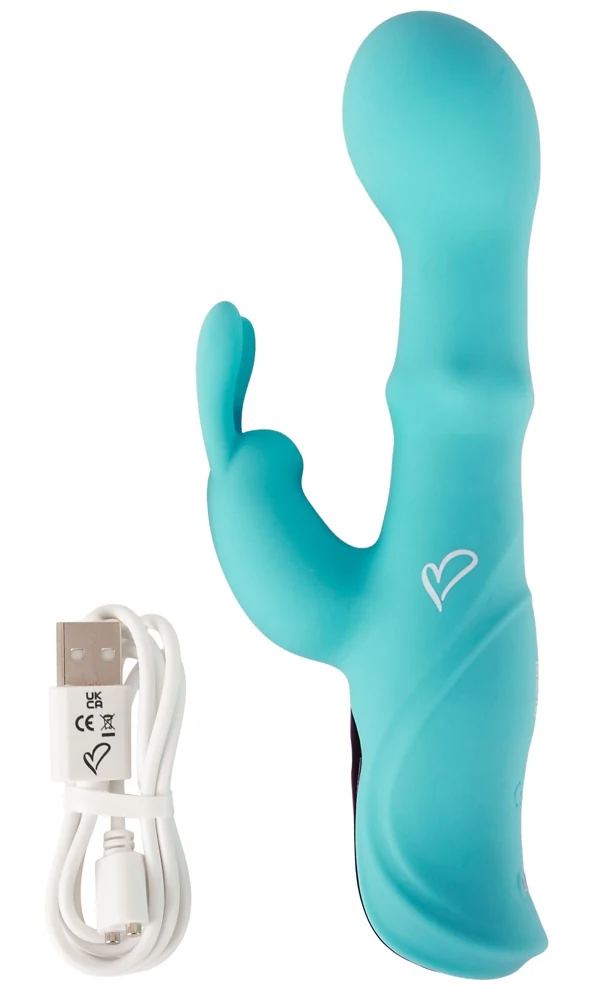 beau coeur ORIVEN Slide Ring Rabbit Vibrator 17,8 cm