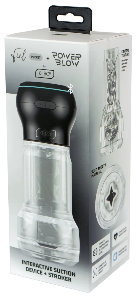 Kiiroo Feel Pocket Stroker Crystal PowerBlow masturbator