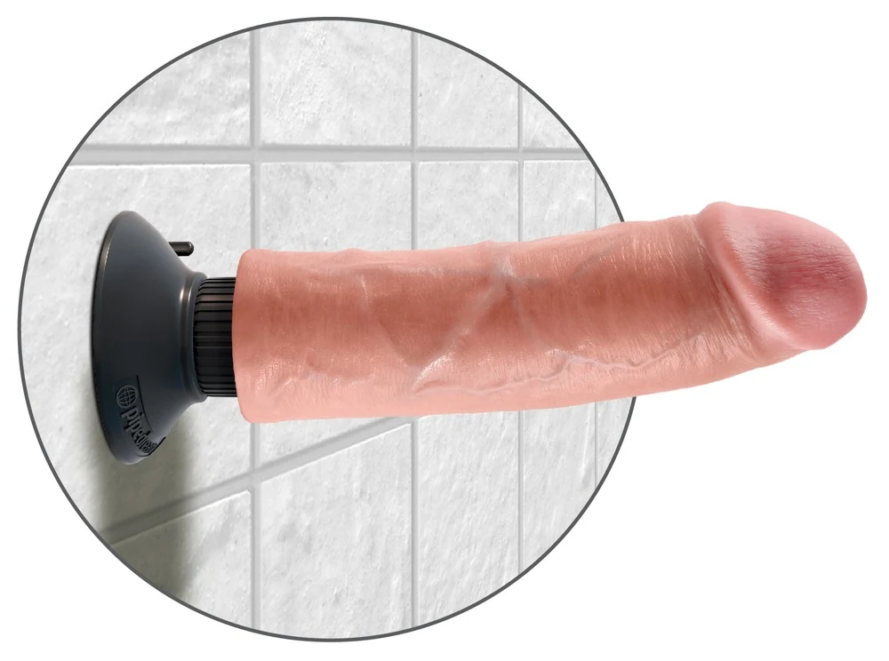 King Cock 8“ Vibrating 25 cm vibrator