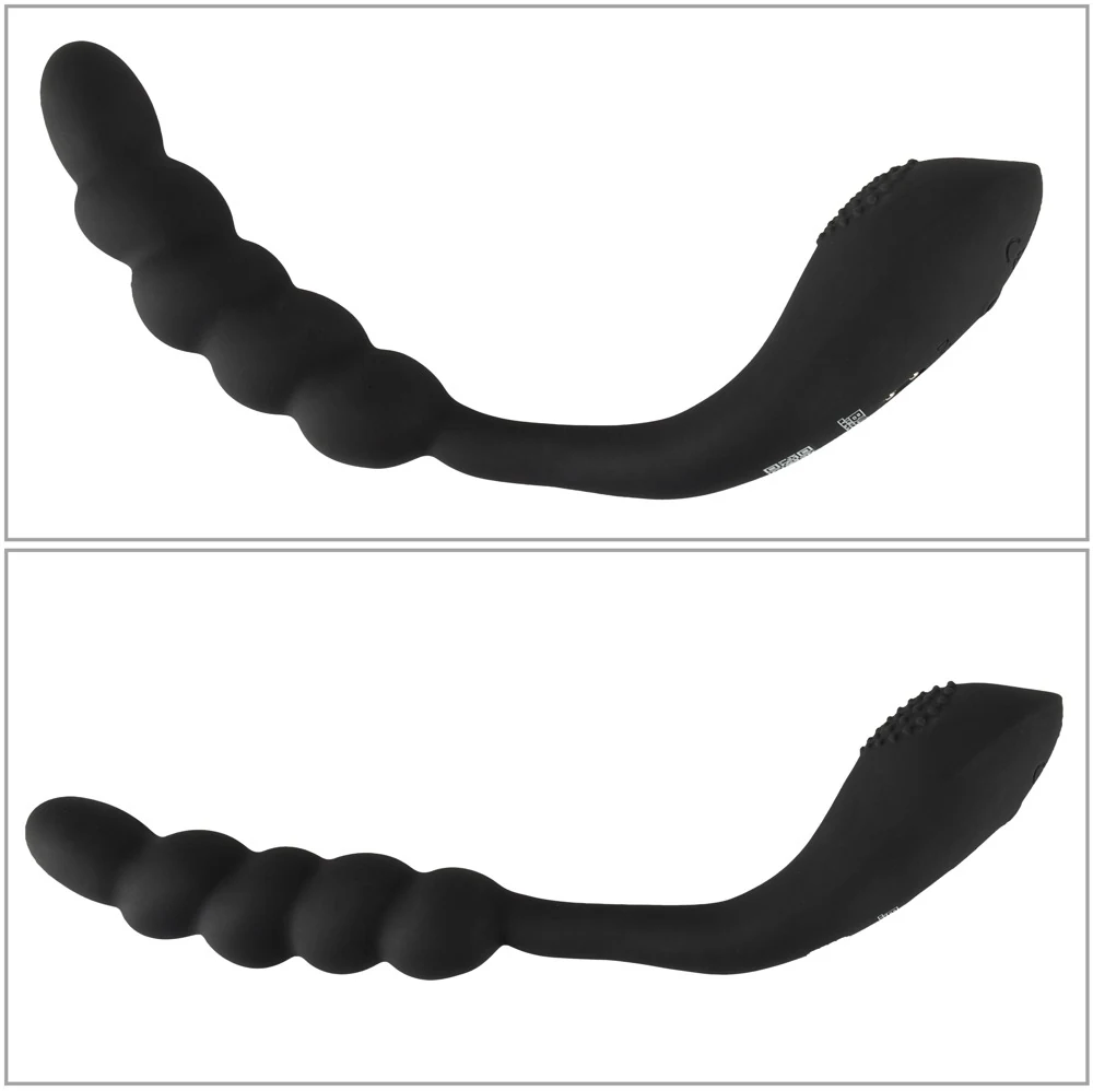 Black Velvets Bendable dual stimulator 26 cm vibrator