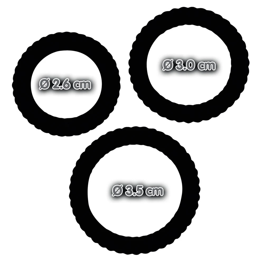 Siliconen penisringen set van 3