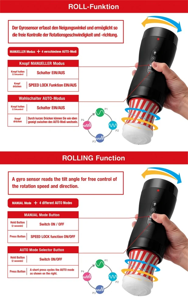 TENGA Vacuum Gyro Roller masturbator